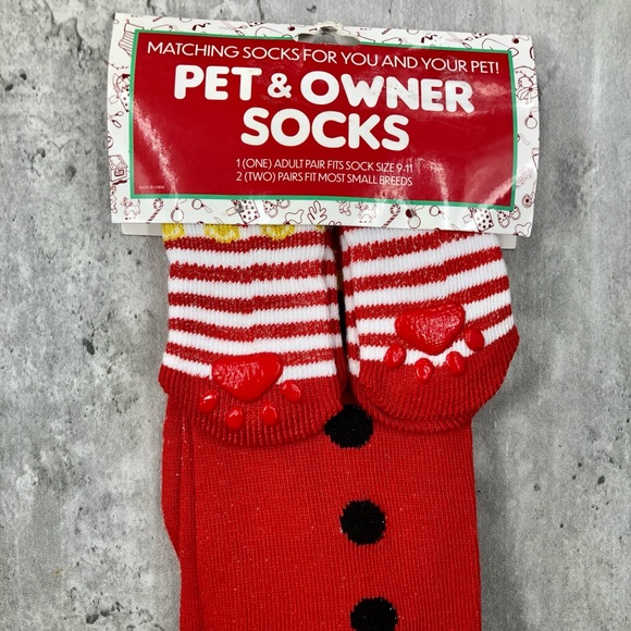 Pet 🐶 and Owner Christmas Socks | NWT | Adult size 9-11 | Dog size Small Breeds - Picture 14 of 14